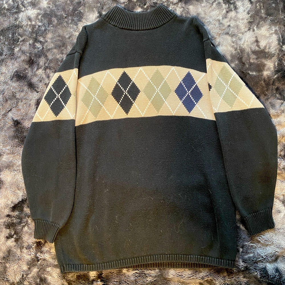 Super cute and cozy mock-neck sweater!